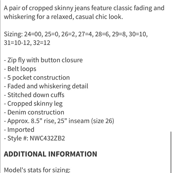 NEW • Hudson • Harkin Super Skinny Crop Jeans - Picture 4 of 8